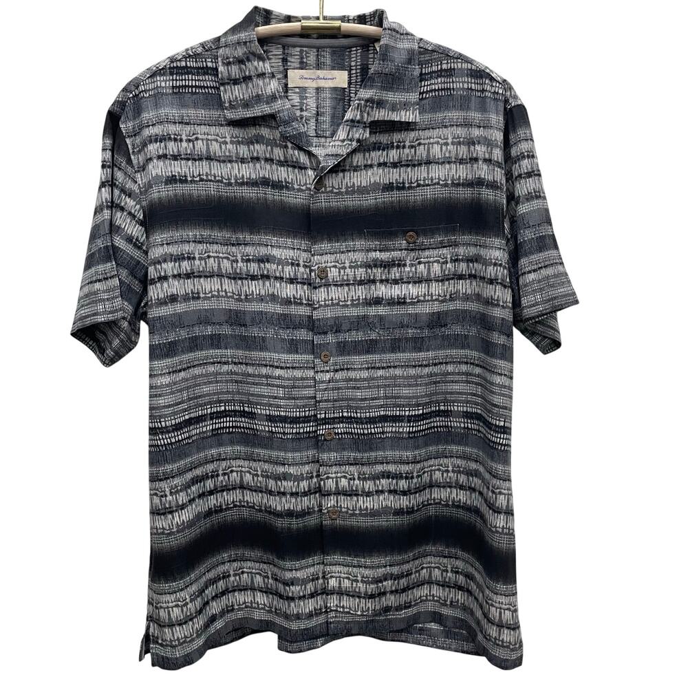 Tommy Bahama Tripoli Tie Dye Camp Shirt Size Large